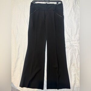 Alice and Olivia Womens Wide Leg Trouser Pant In Black Size 2